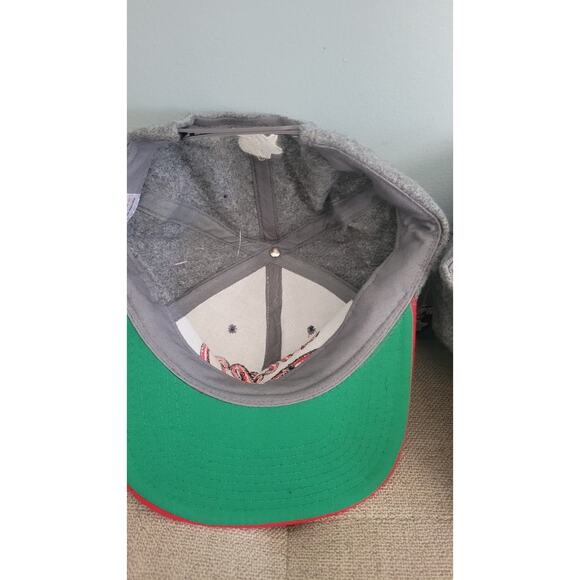 Vintage 90s Starter UNLV Runnin’ Rebels Wool Snapback Hat Gray Red NWT Made... - Picture 8 of 11